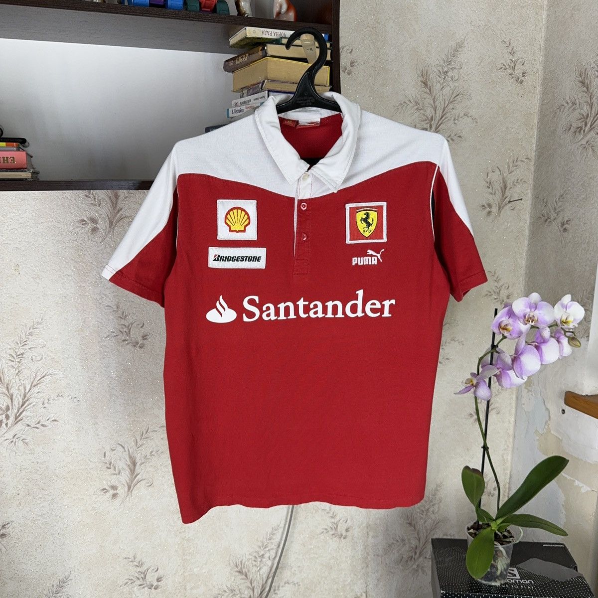 Ferrari × Puma Vintage Puma Ferrari Scuderia T Shirt Santander Formula 1 Size US L / EU 52-54 / 3 - 1 Thumbnail