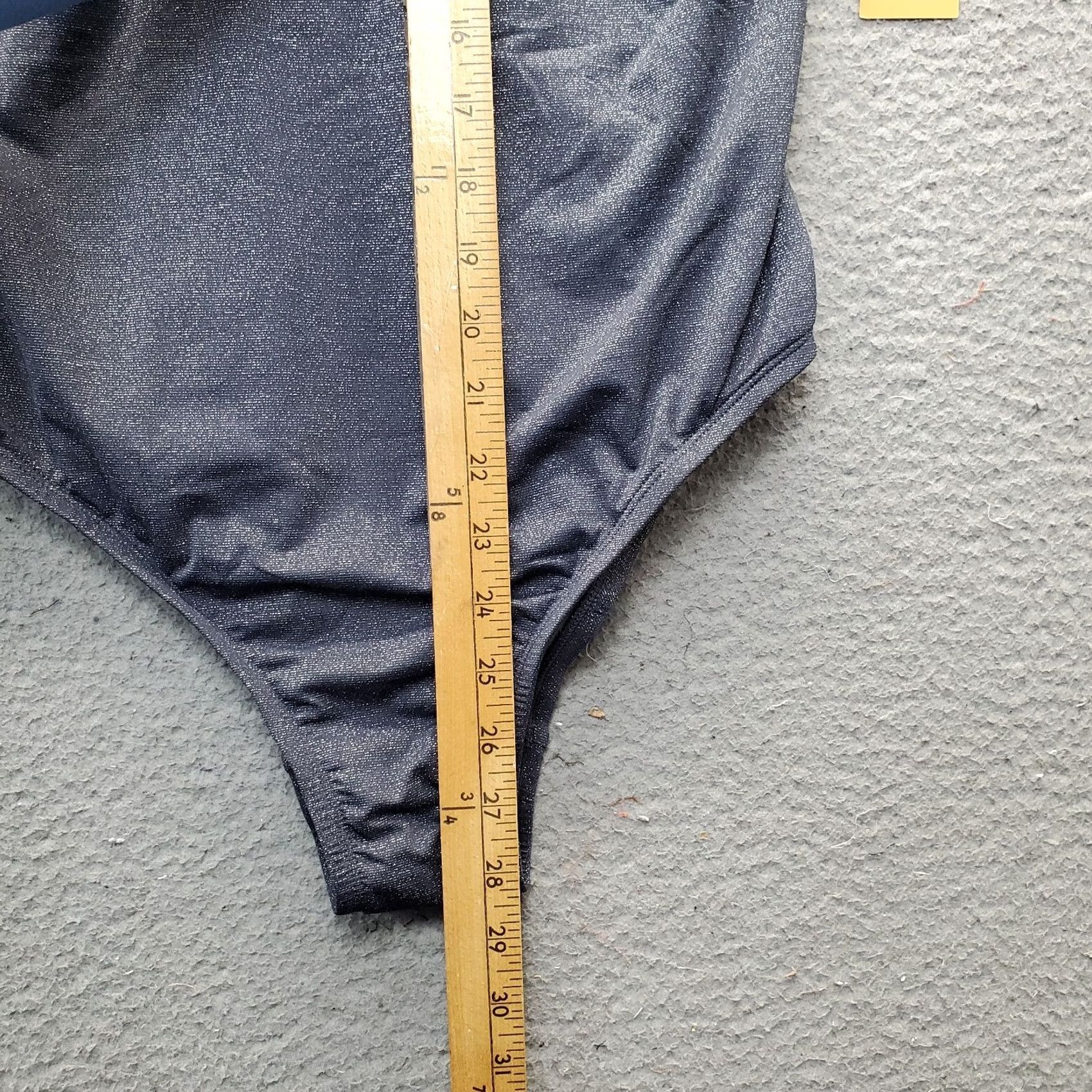 Vintage Kona Sol Swimsuit Women L Gray Adjustable Strap Cutout Back Sleeveless V-Neck Size ONE SIZE - 5 Thumbnail