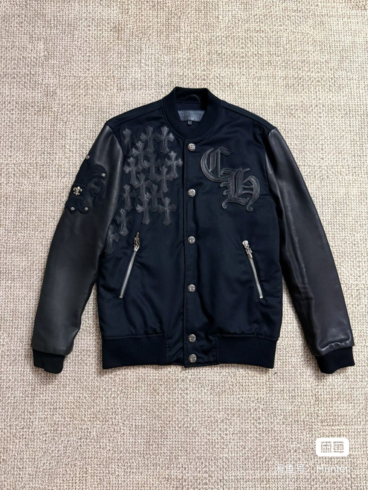 Chrome Hearts Cross-shaped leather sleeve sword zipper baseball uniform Size US M / EU 48-50 / 2 - 1 Thumbnail