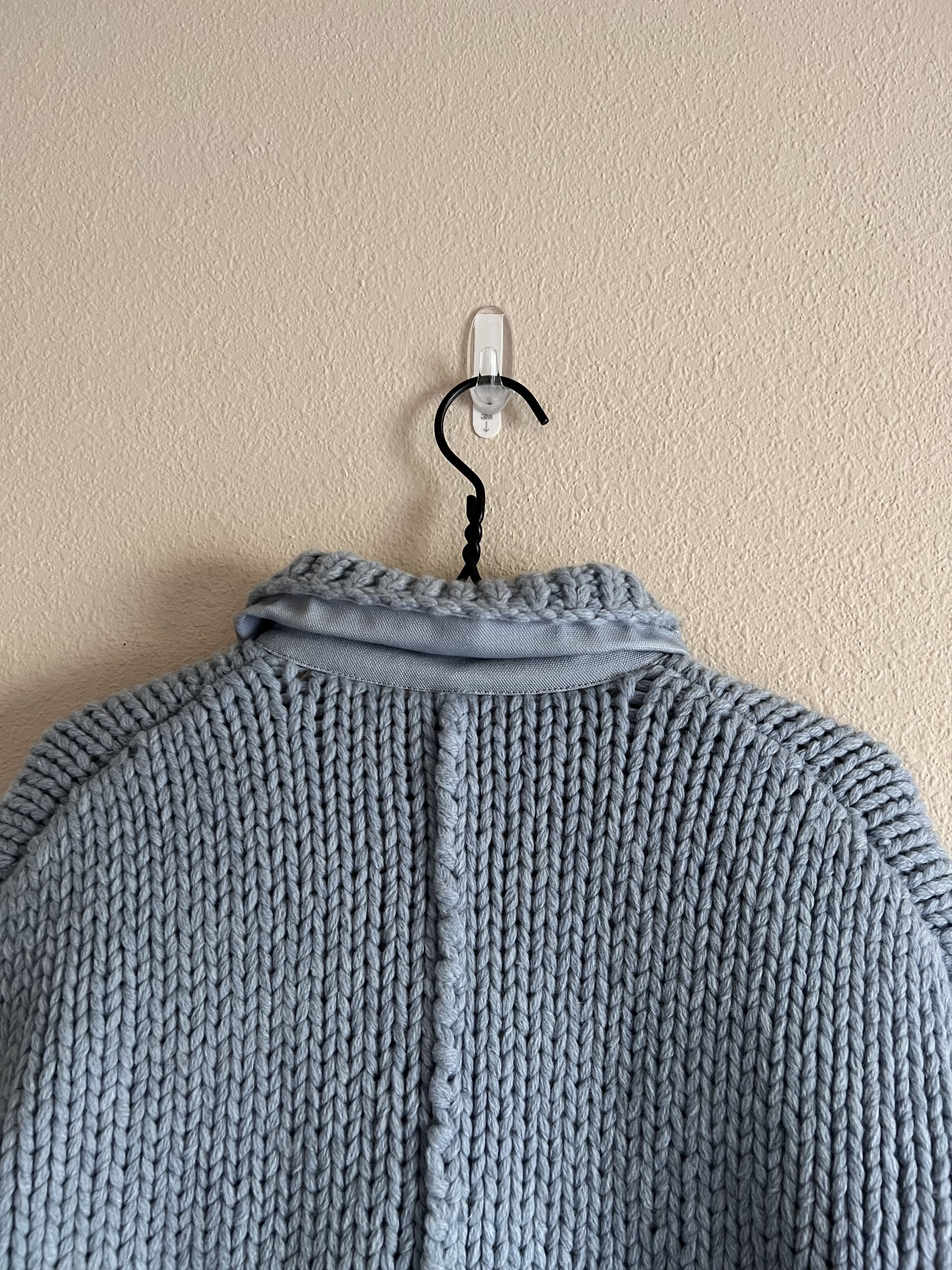 Carhartt Wip × Sacai Sacai Carhartt WIP Knit Michigan Jacket in Light Blue Size US XL / EU 56 / 4 - 9 Thumbnail
