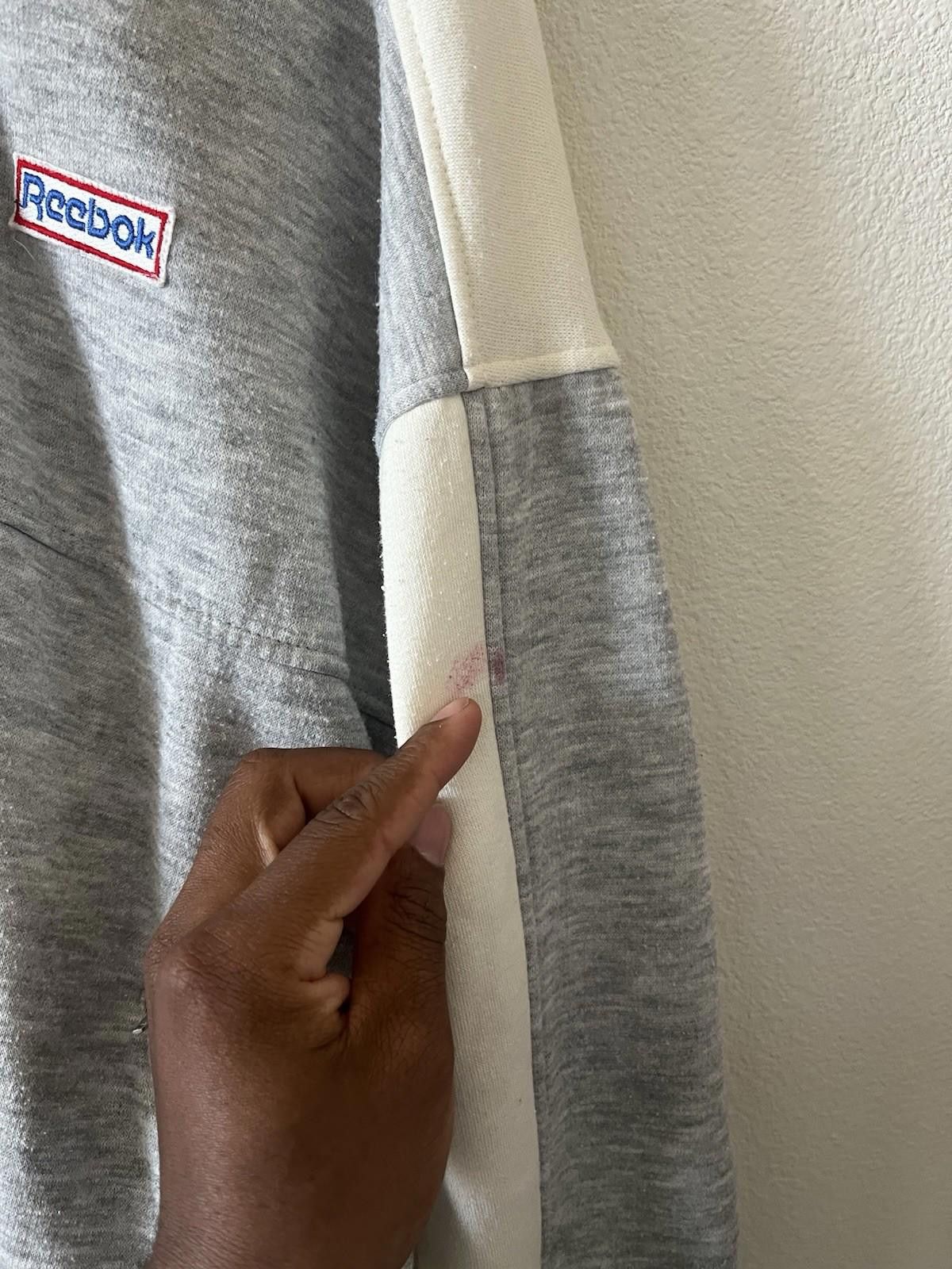 Reebok Vintage 90s Reebok Vector Track Jacket Cream Gray Union L Size US L / EU 52-54 / 3 - 7 Thumbnail