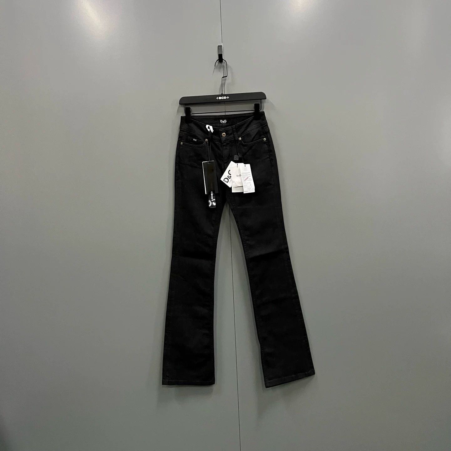 Dolce & Gabbana Dolce Gabbana Black Denim Flare Jeans 25 Size 25" / US 0 / IT 36 - 1 Thumbnail