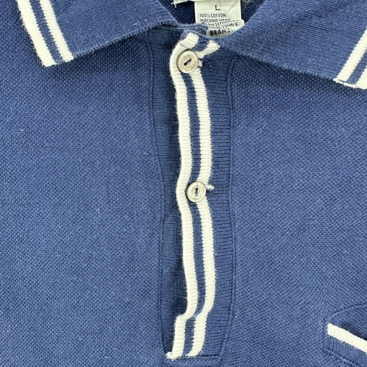 Beams Plus Vintage Beams Japan Polo Longsleeve Tee Single Pocket Size US M / EU 48-50 / 2 - 10 Thumbnail