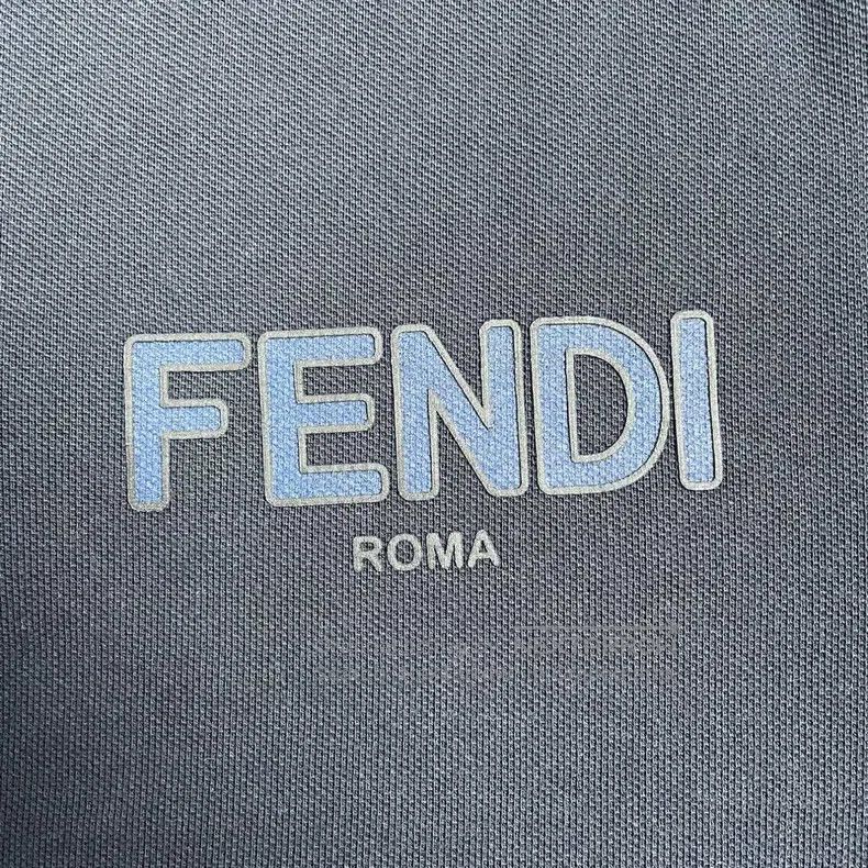 Fendi Fendi Logo Printed Long Sleeve Shirt Polo Shirt for Men, N Size US L / EU 52-54 / 3 - 3 Thumbnail