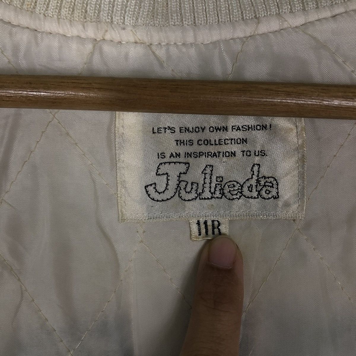 Hysteric Glamour 🔥VTG WOOL BOMBER JACKET JULIEDA JAPAN MADE BIG LOGO Size US S / EU 44-46 / 1 - 16 Thumbnail