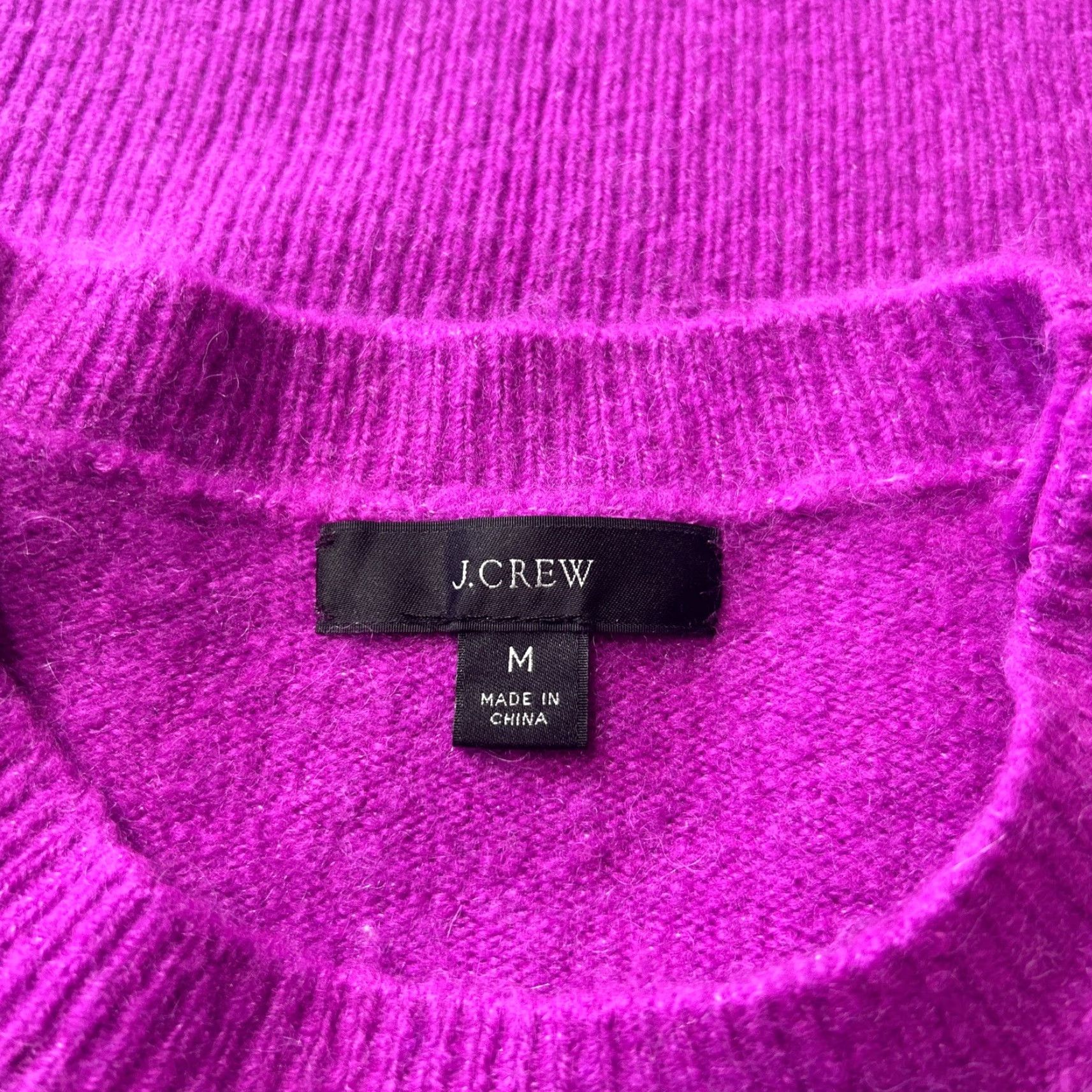J.Crew J. Crew Crew Sweater Womens M Crew Neck Shoulder Buttons Merino Wool Alpaca Pink Knit Pullover Slim All Seasons Casual Womens Size M / US 6-8 / IT 42-44 - 7 Thumbnail