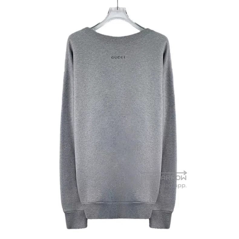 Gucci Gucci Gray letter Donald Duck printed cotton round-neck lo Size US XS / EU 42 / 0 - 2 Thumbnail