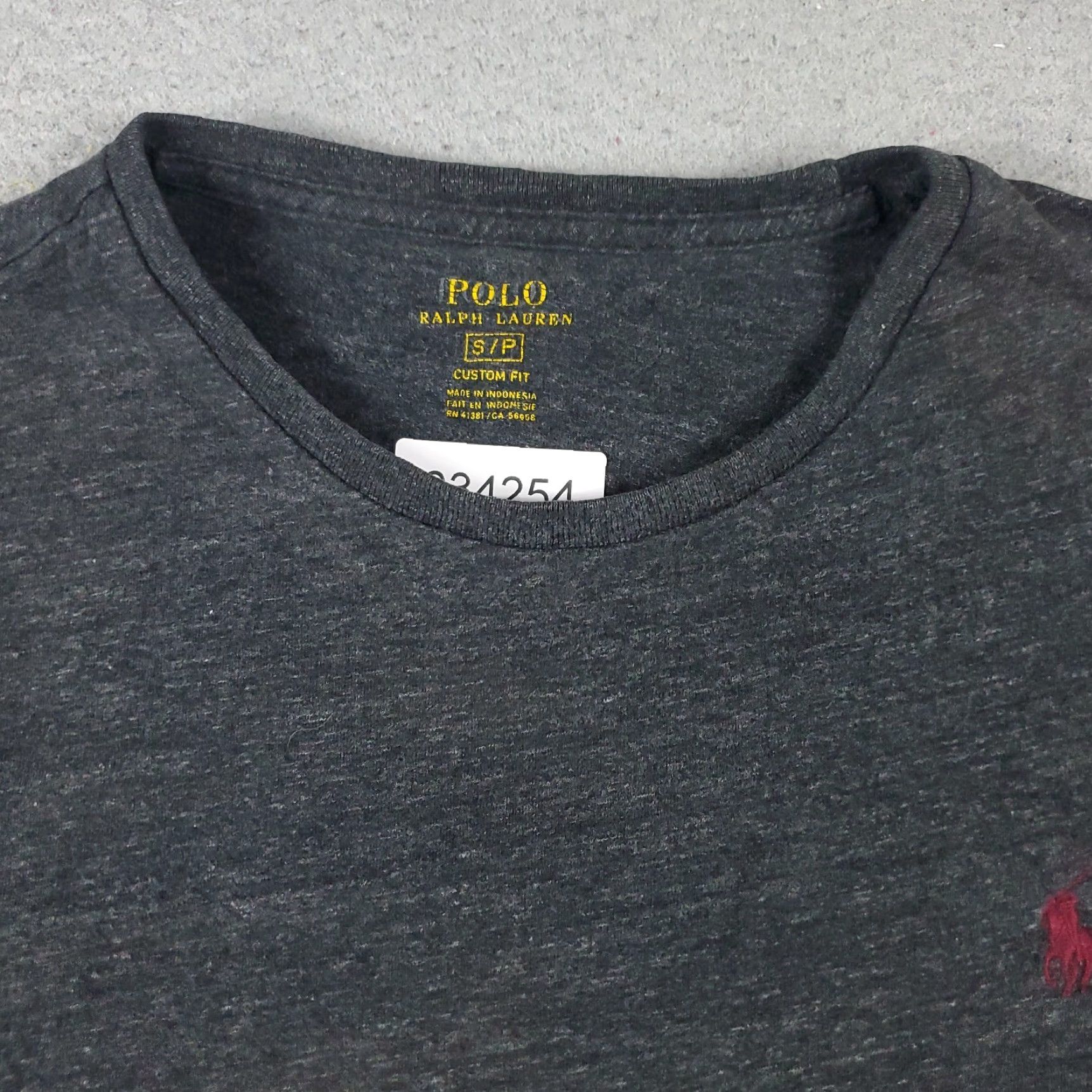 Polo Ralph Lauren Polo Ralph Lauren Shirt Mens Small Gray Pony Logo Long Sleeve Crew Neck Cotton Classic Mens Size US S / EU 44-46 / 1 - 3 Thumbnail