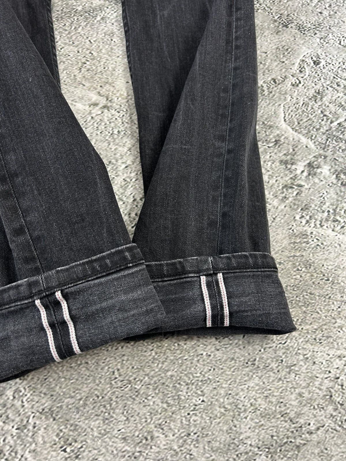 Han Kjobenhavn Han Kjobenhavn Black Selvedge Selvage Denim Pants Lean Fit Size US 34 / EU 50 - 2 Thumbnail