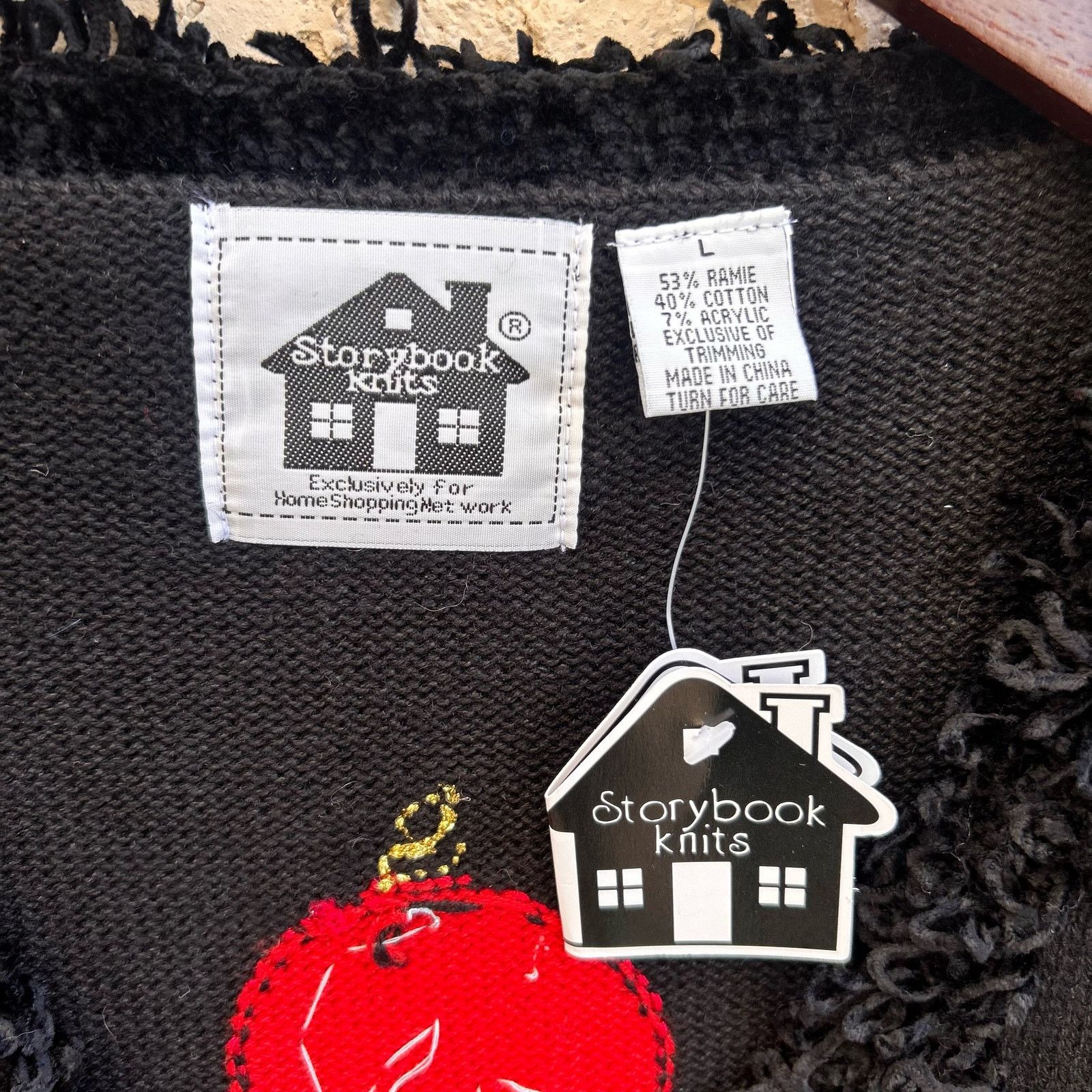 Vintage NWT Storybook Knits Christmas Ornaments Sweater L Size L / US 10 / IT 46 - 3 Thumbnail
