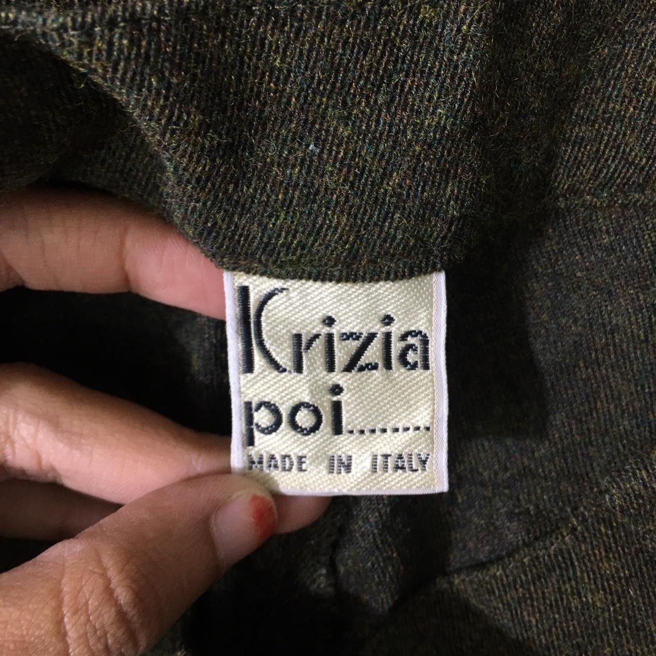 Krizia Vtg 90’ KRIZIA POI Made In ITALY Minimalist Green Pant Size 26" / US 2 / IT 38 - 3 Thumbnail