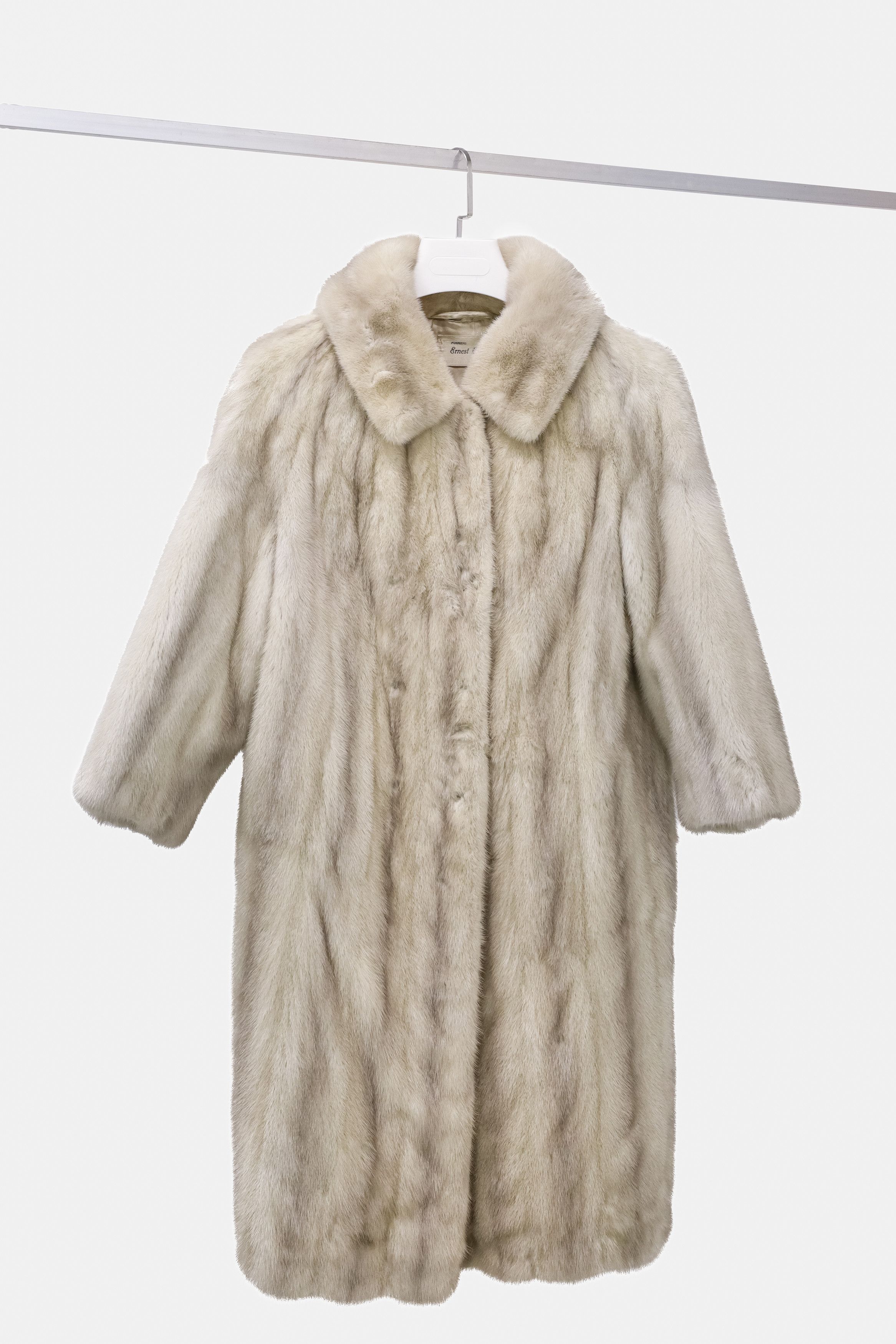 image of Mink Fur Coat Ernest Eden Grey Mink Coat, Women's