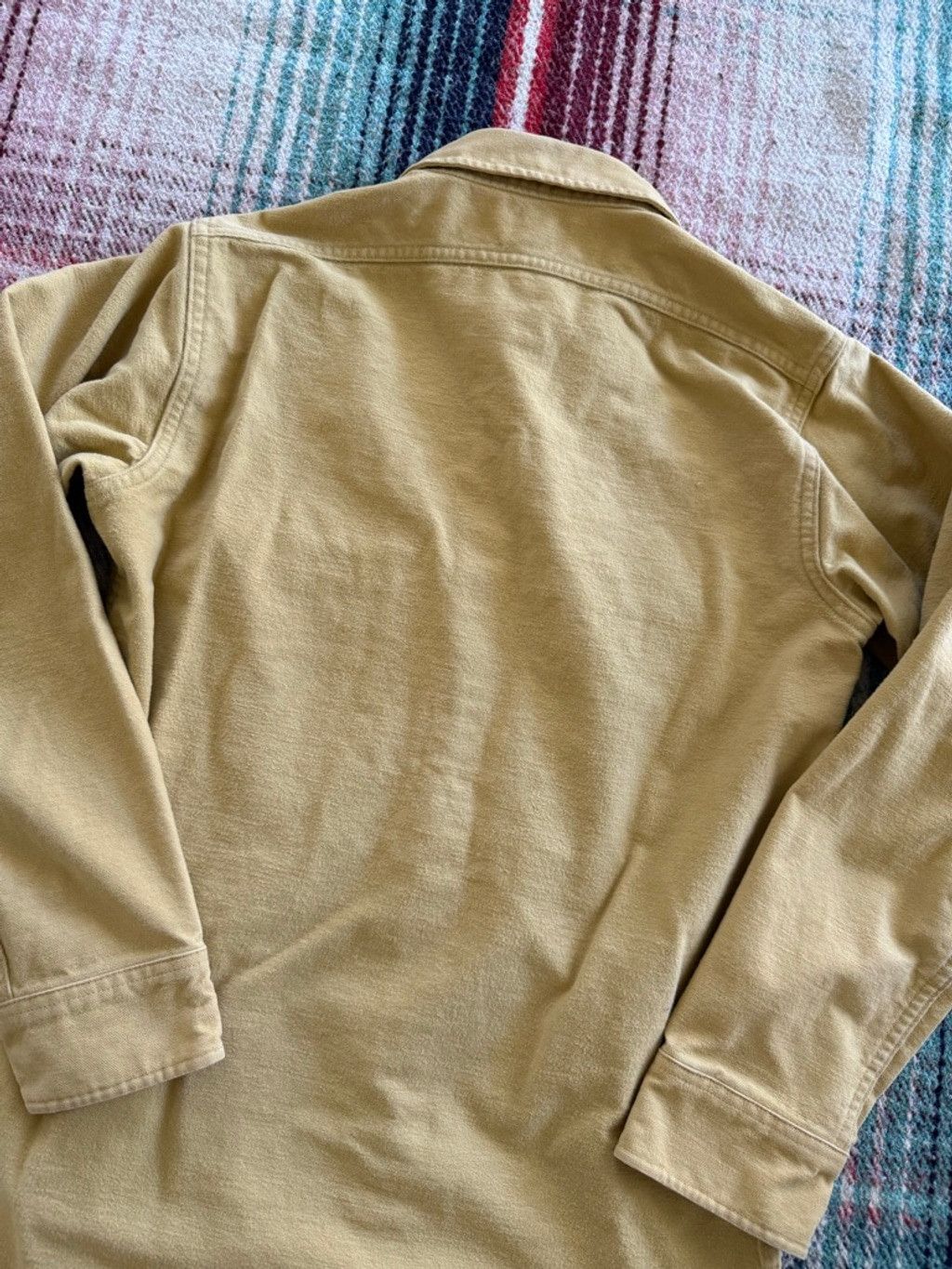 L.L. Bean 70s LL Bean Yellow Chamois Shirt S Size US S / EU 44-46 / 1 - 4 Thumbnail
