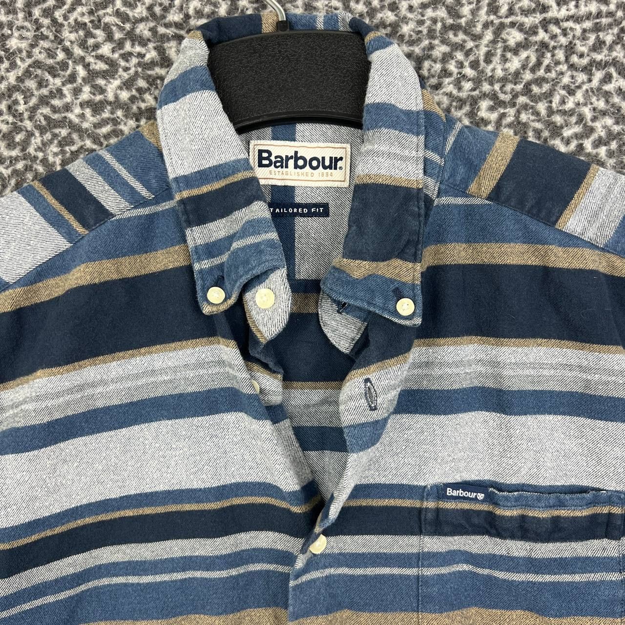 Barbour Barbour Button Down Shirt Men Small Striped Flannel S Size US S / EU 44-46 / 1 - 7 Thumbnail