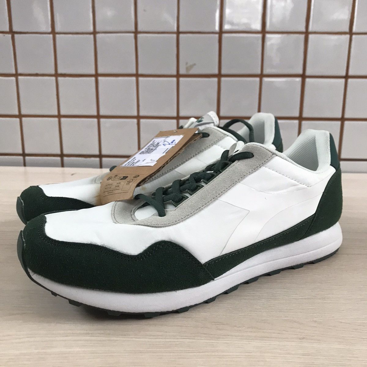 Diadora Diadora Fabien Casual Trainner Shoes Green Suede nylon new Size US 8 / EU 41 - 3 Thumbnail