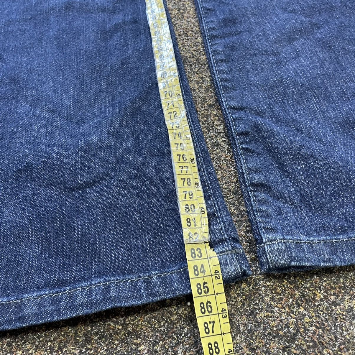 Vintage Y2K Baggy Bootcut Distressed Faded Jeans Skater Streetwear Size 34" / US 12 / IT 48 - 7 Thumbnail