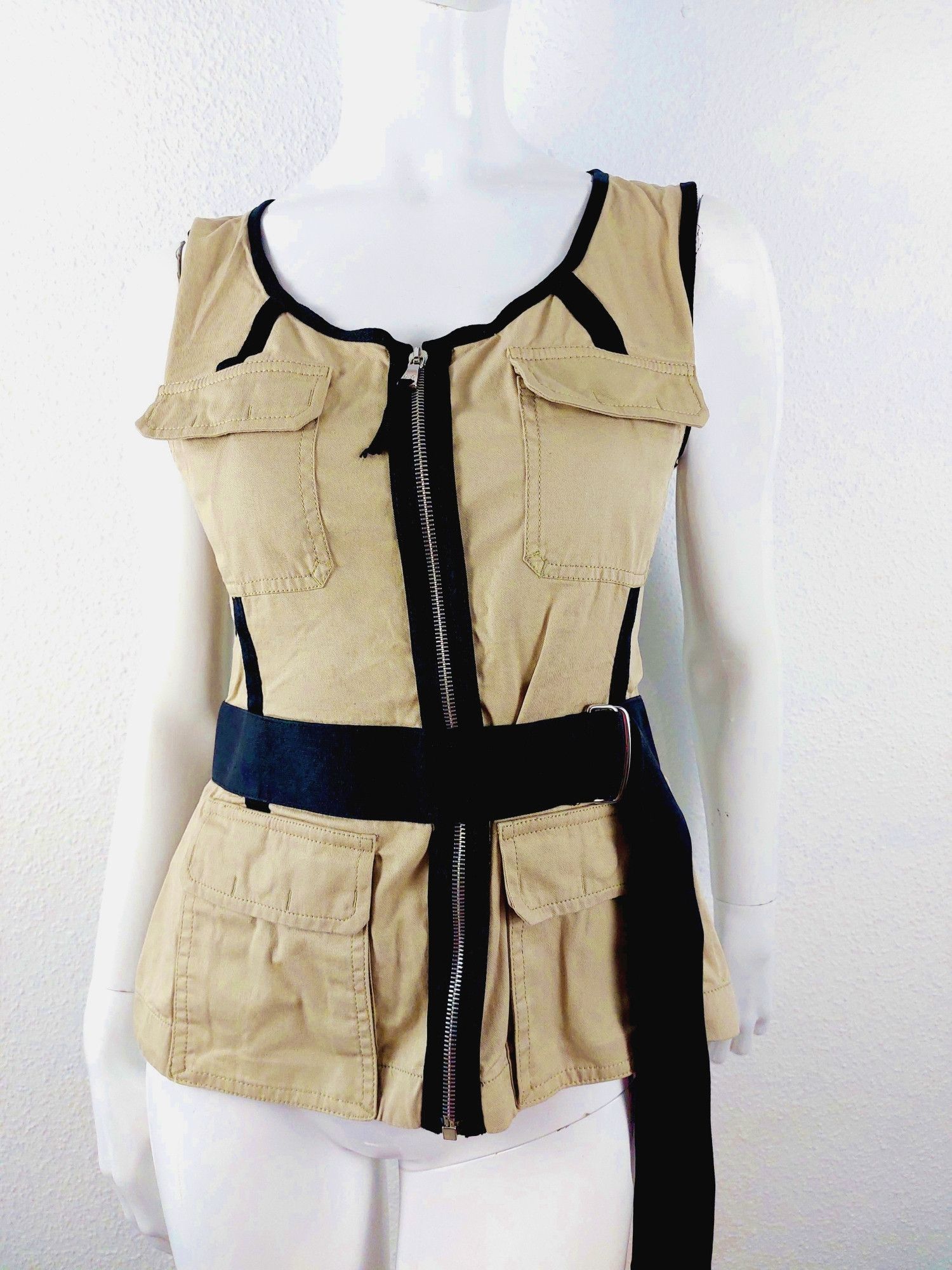 Dolce & Gabbana Dolce Gabbana Cargo Safari Military Bondage Corset Bustier Size M / US 6-8 / IT 42-44 - 3 Thumbnail