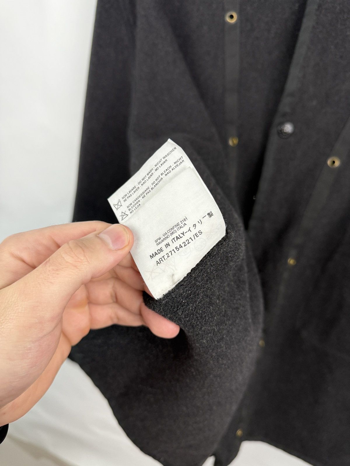 Stone Island 🇮🇹 Vintage 90s Stone Island Wool Jacket Liner Inner Jacket Size US L / EU 52-54 / 3 - 9 Thumbnail