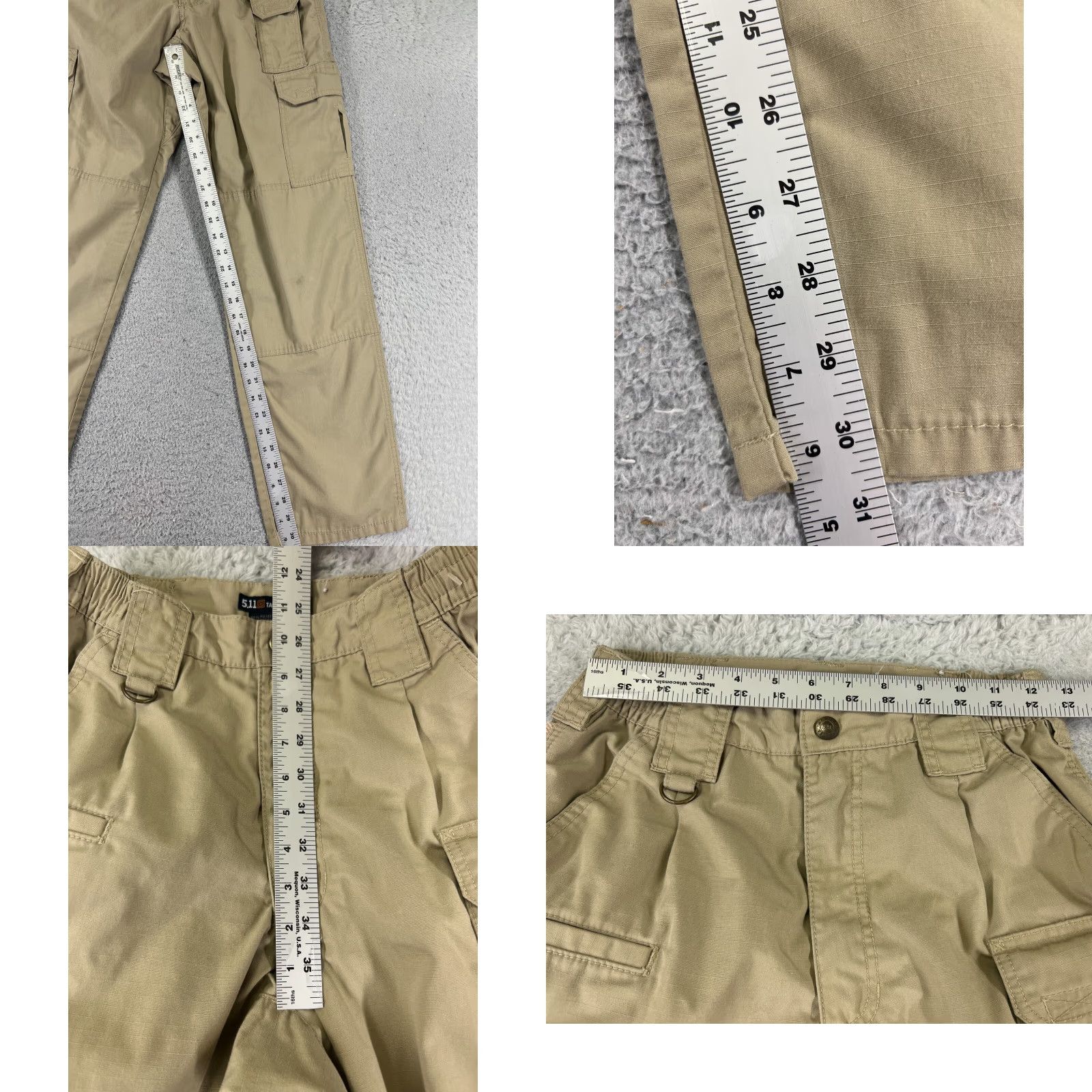 Vintage 5.11 Tactical Pants Mens 28 Beige Khaki Cargo Rip Stop TAC-143 First Responder Cargo Pants Mens 28 Beige Wide 5.11 Tactical Size US 28 / EU 44 - 8 Thumbnail