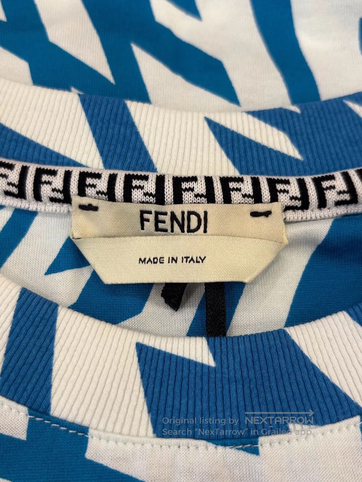 Fendi Fendi Women's Blue White Logo Short. Size M / US 6-8 / IT 42-44 - 5 Thumbnail