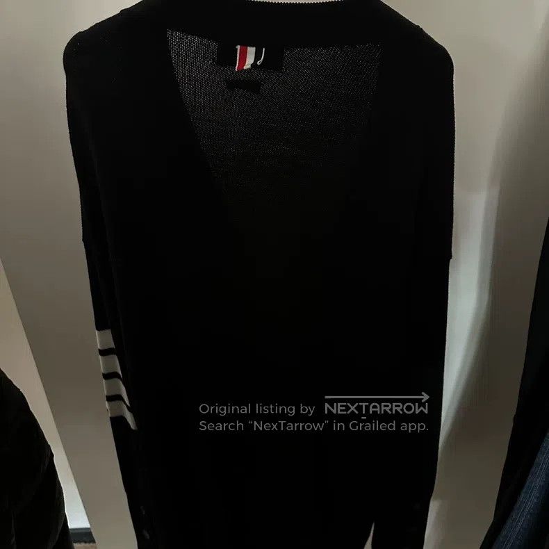 Thom Browne Thom Browne Black Open Cardigan Size US M / EU 48-50 / 2 - 2 Thumbnail