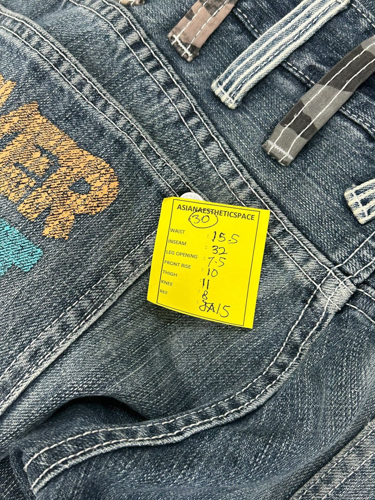 Japanese Brand Vintage Memory Special Double Waist Zipper Mud Washed Junya Size US 30 / EU 46 - 21 Thumbnail