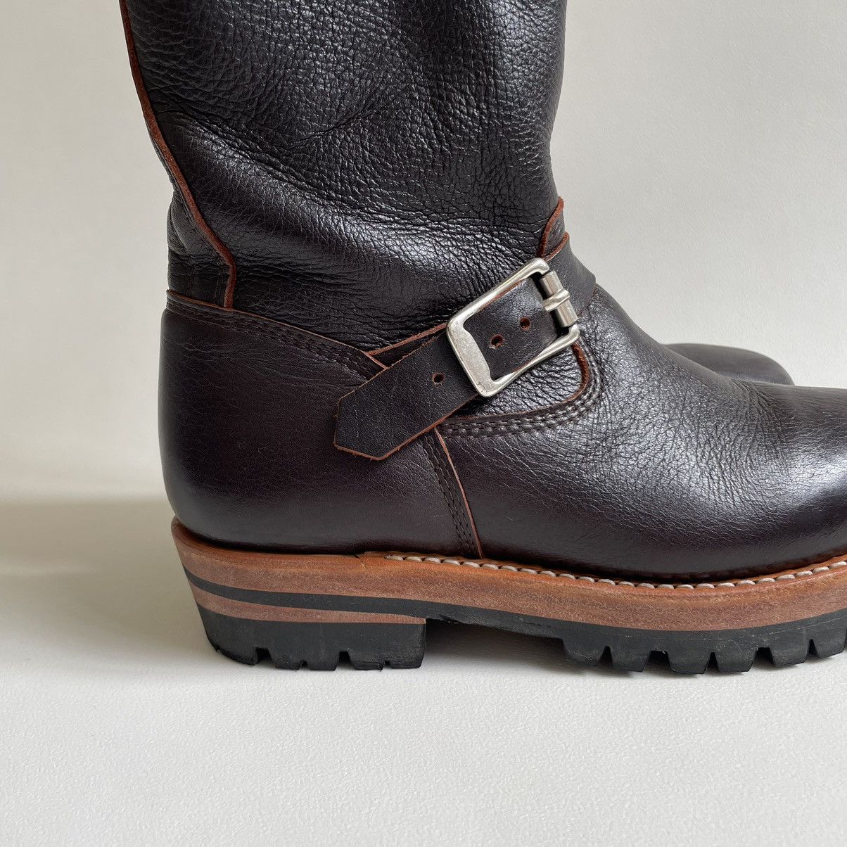 DENIM TEARS × Our Legacy ‘Corrall’ Oxblood Leather Engineer Boots Size US 9 / IT 39 - 12 Thumbnail