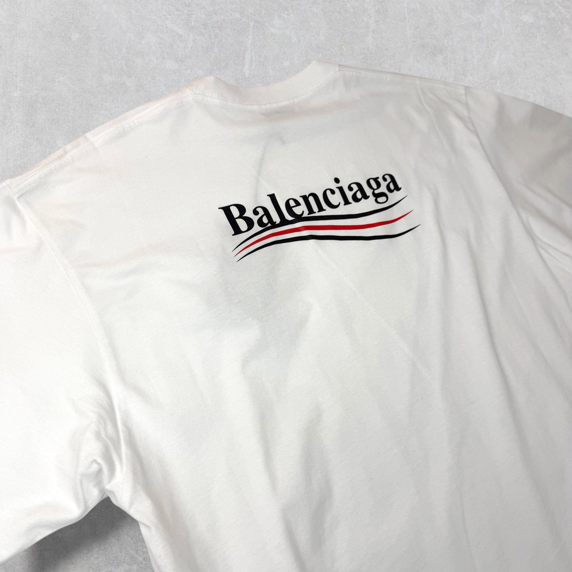 Balenciaga Balenciaga Campaign Logo Tee White S (L) Size US L / EU 52-54 / 3 - 4 Thumbnail
