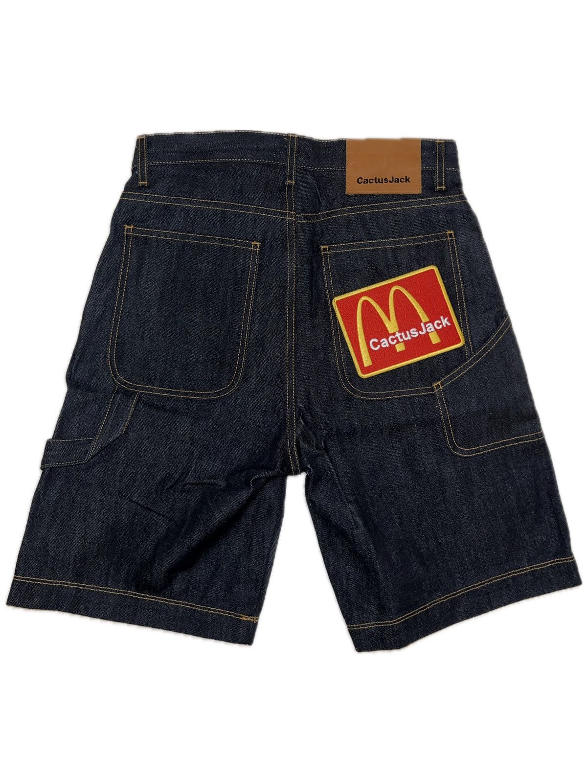 Travis Scott Travis Scott x McDonalds CJ Arches Denim Shorts | Grailed