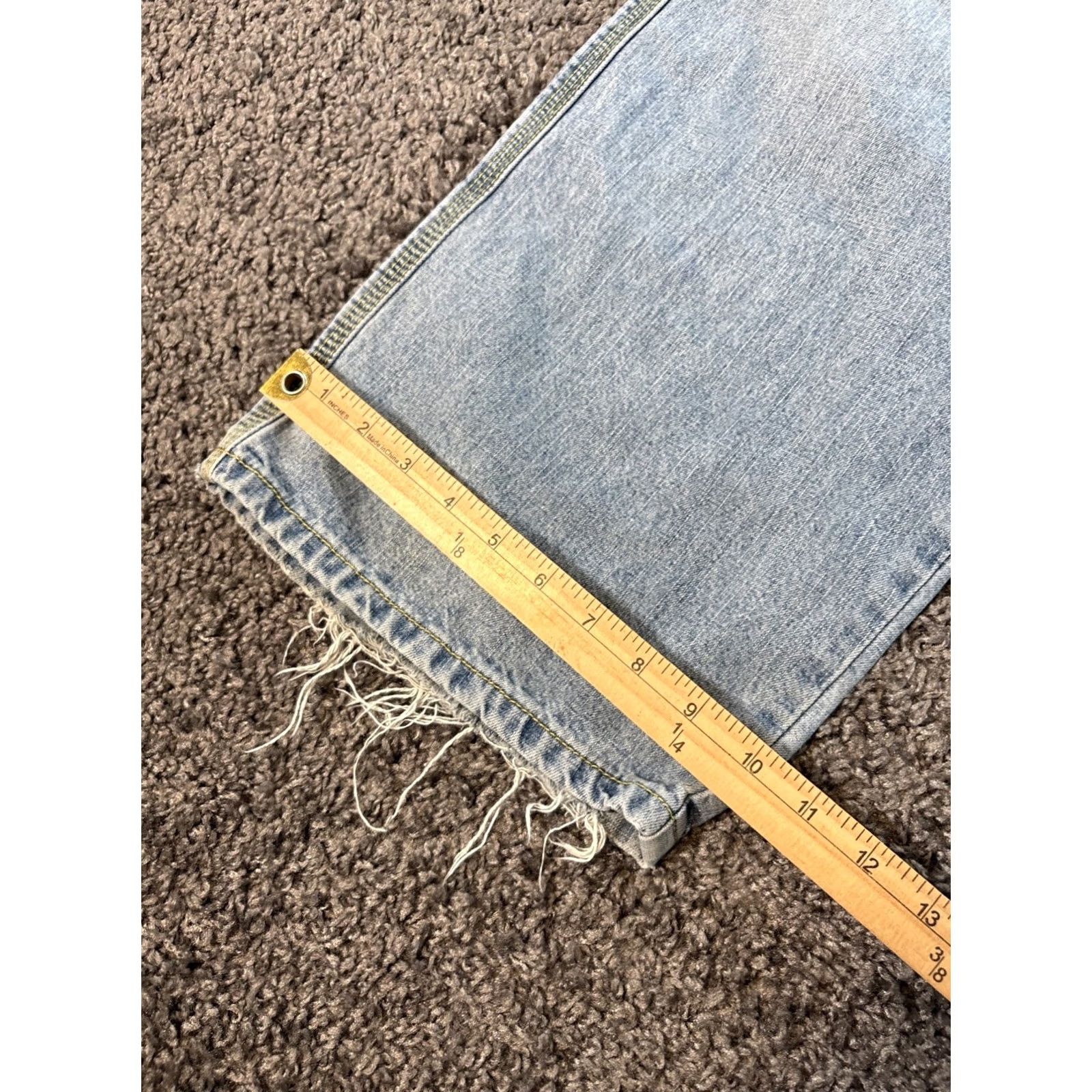 Levi's VTG Levi's Silvertab Carpenter Jeans Mens 40x33 Baggy Frayed Light Wash 90s Silver Tab Straight 40 33 Men Mens Size US 40 / EU 56 - 6 Thumbnail