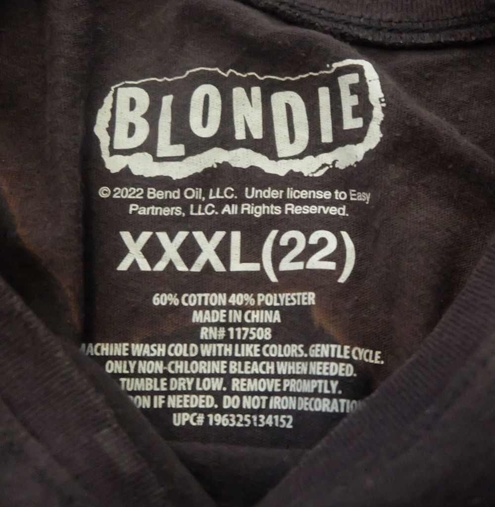 Band Tees Blondie Band Shirt Size US XXL / EU 58 / 5 - 3 Thumbnail