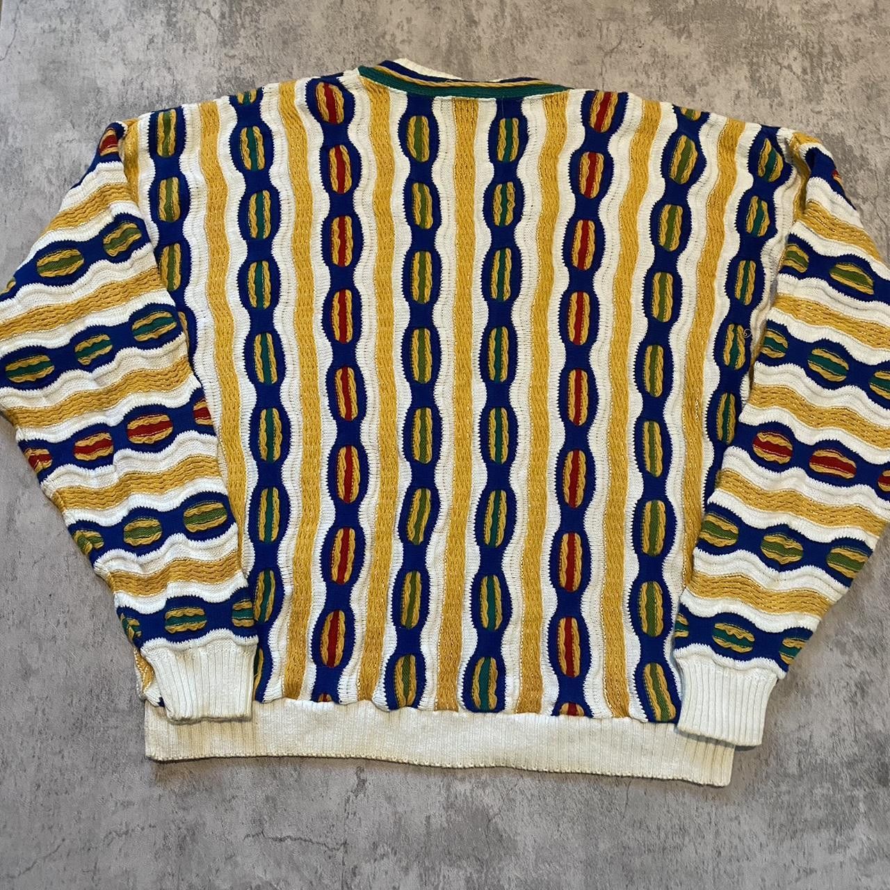 Other Vintage 90s Boxy Coogi Yellow and blue striped Size US XL / EU 56 / 4 - 2 Thumbnail