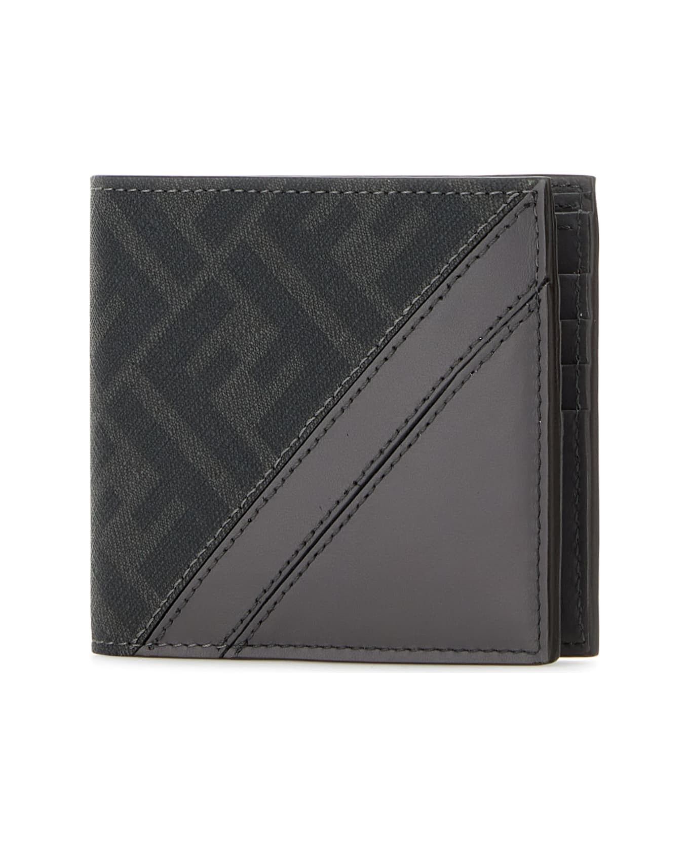Fendi o1s1wg111125 Size: OS/ Diagonal Wallet in Grey Size ONE SIZE - 2 Thumbnail