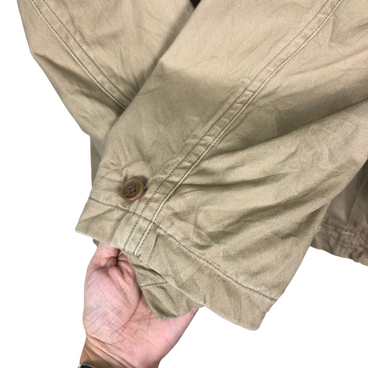 Japanese Brand 🔥CHORE WORK JACKET CROCODILE ISSEY MIYAKE DESIGN Size US L / EU 52-54 / 3 - 12 Thumbnail