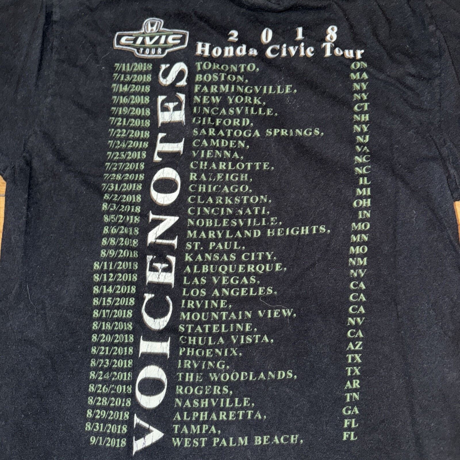 American Apparel × Band Tees Charlie Puth Voicenotes T-Shirt Black Small 17.5x25.5 Size US S / EU 44-46 / 1 - 5 Thumbnail