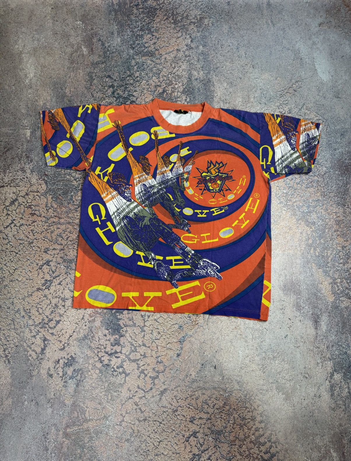 Body Glove Vintage 90' BODY GLOVE USA Over Print AOP Tee Shirt Top Size US XL / EU 56 / 4 - 1 Thumbnail