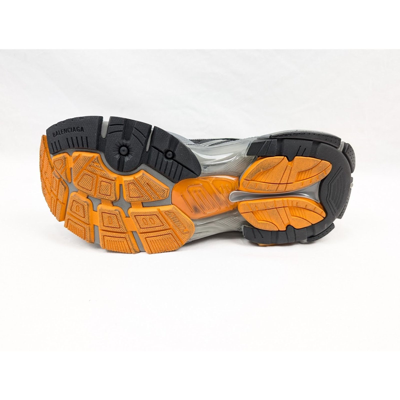 Balenciaga o1rshd1 Nylon Suede Runners in Black/Grey/Fluo Orange Size US 9 / EU 42 - 11 Thumbnail