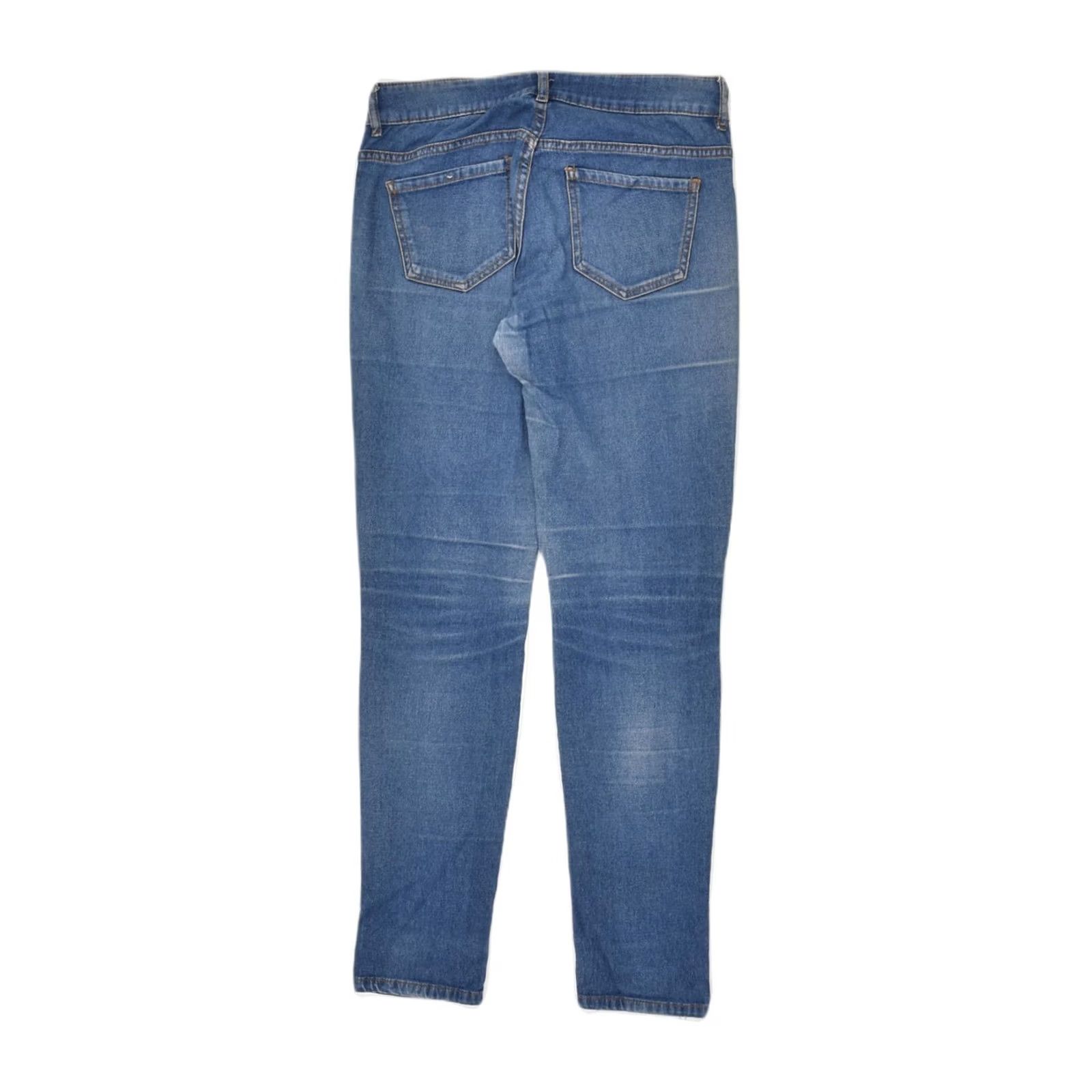 Vintage PULL & BEAR Womens Skinny Jeans Blue XS W24 L27 EU 34 Size 26" / US 2 / IT 38 - 2 Thumbnail