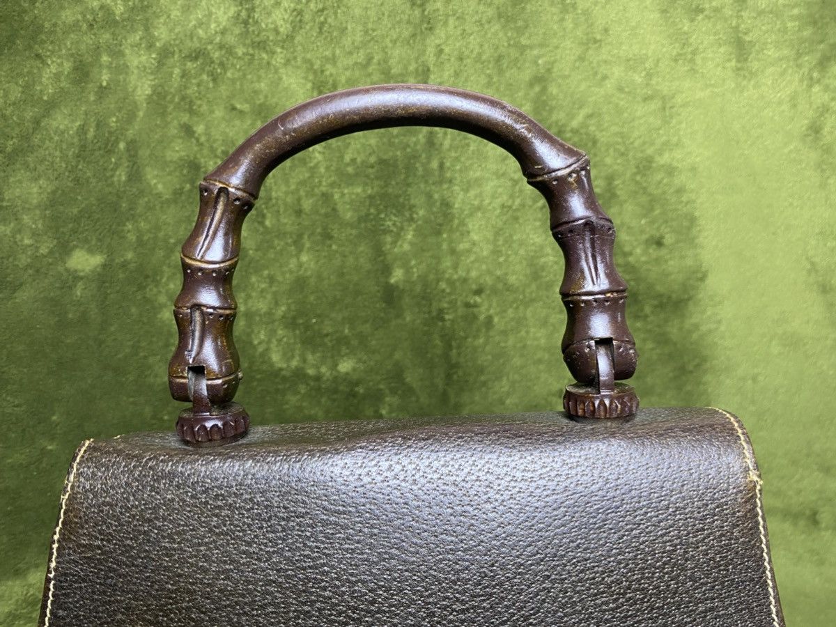 Gucci Gucci bamboo top-handle bag, vintage 1970s Size ONE SIZE - 10 Thumbnail