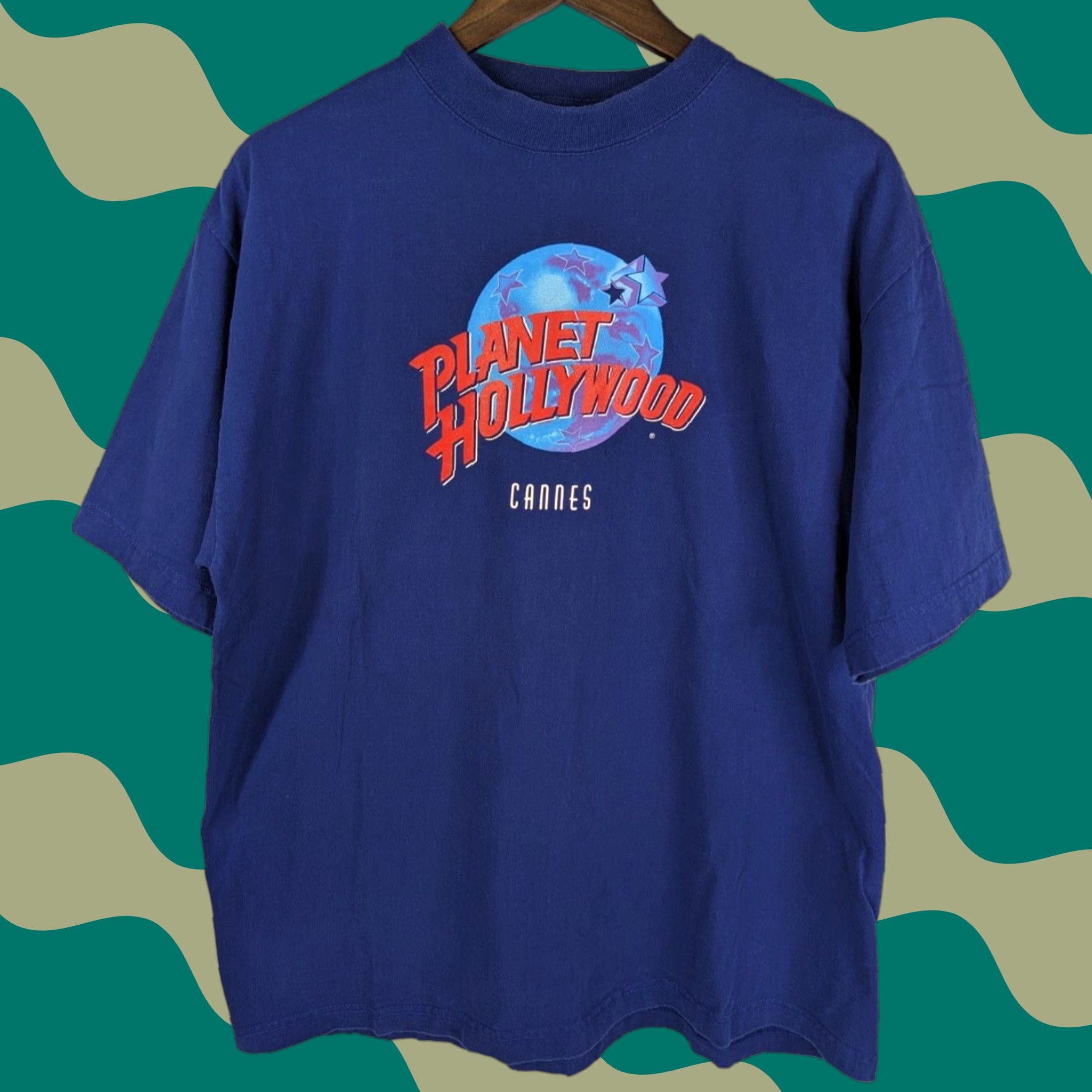 Planet Hollywood VINTAGE Planet Hollywood T-Shirt Blue 90s Size XL Men Crew Neck Short Sleeve Graphic Campt (Note: This line seems off) Size US XL / EU 56 / 4 - 1 Thumbnail