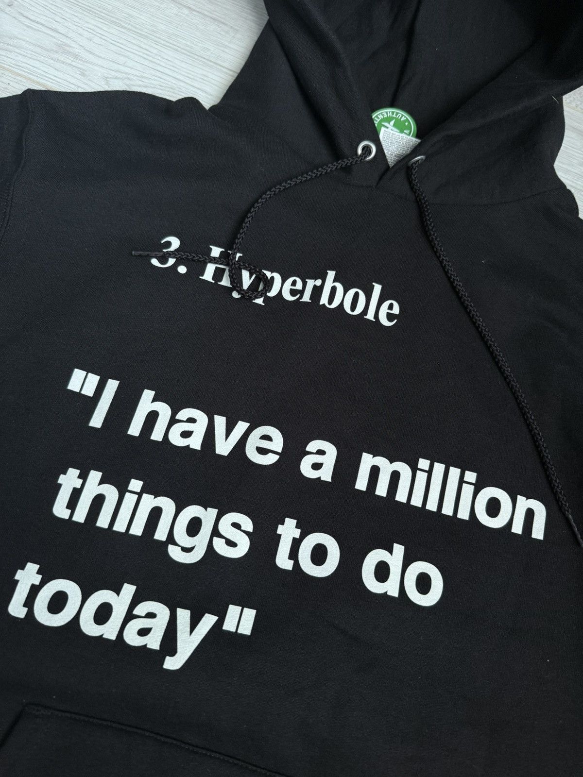 Champion × Virgil Abloh Virgil Abloh X Champions Hoodie Hyperbole I have millions Size US M / EU 48-50 / 2 - 4 Thumbnail