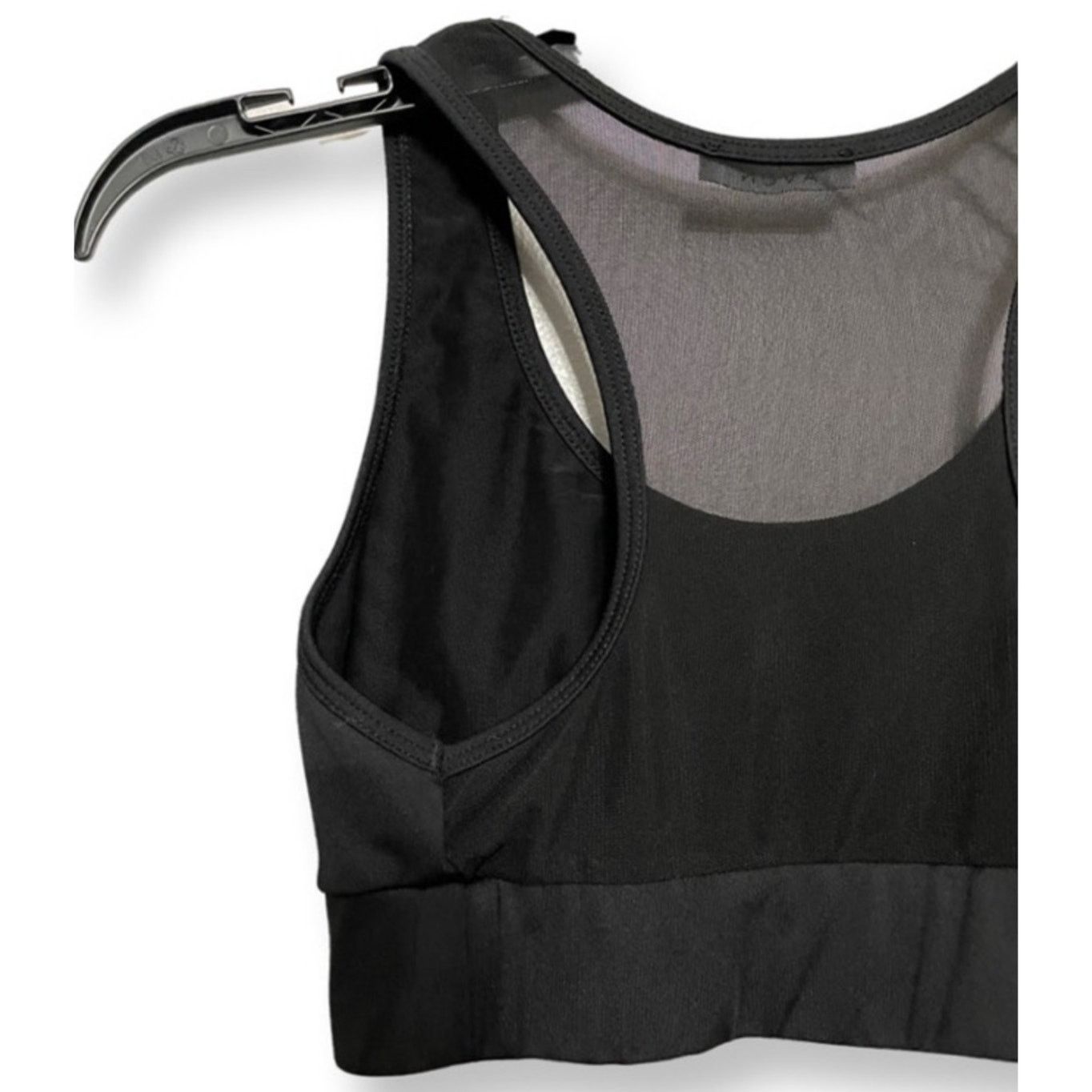 Other Avon Women's Black Racerback Sports Bra Sheer Back XS Size XS / US 0-2 / IT 36-38 - 5 Thumbnail