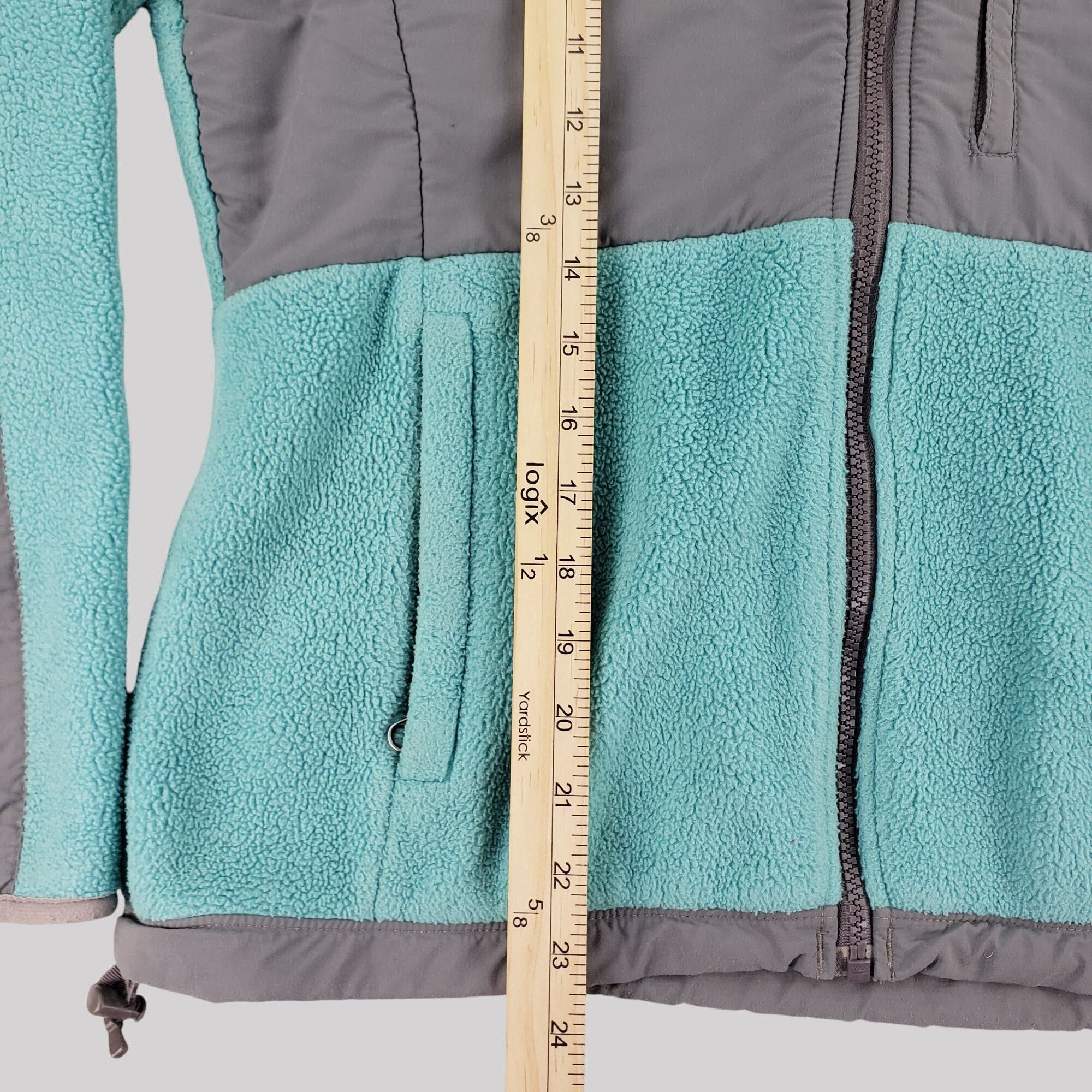 The North Face The North Face Womens Turquoise & Gray Full-Zip Fleece Jacke Size S / US 4 / IT 40 - 7 Thumbnail
