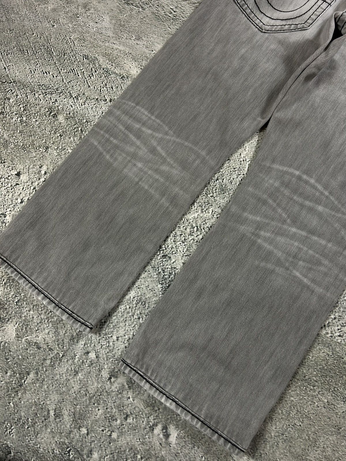 True Religion True Religion jeans grey black thick stitching Ricky Size US 33 - 5 Thumbnail