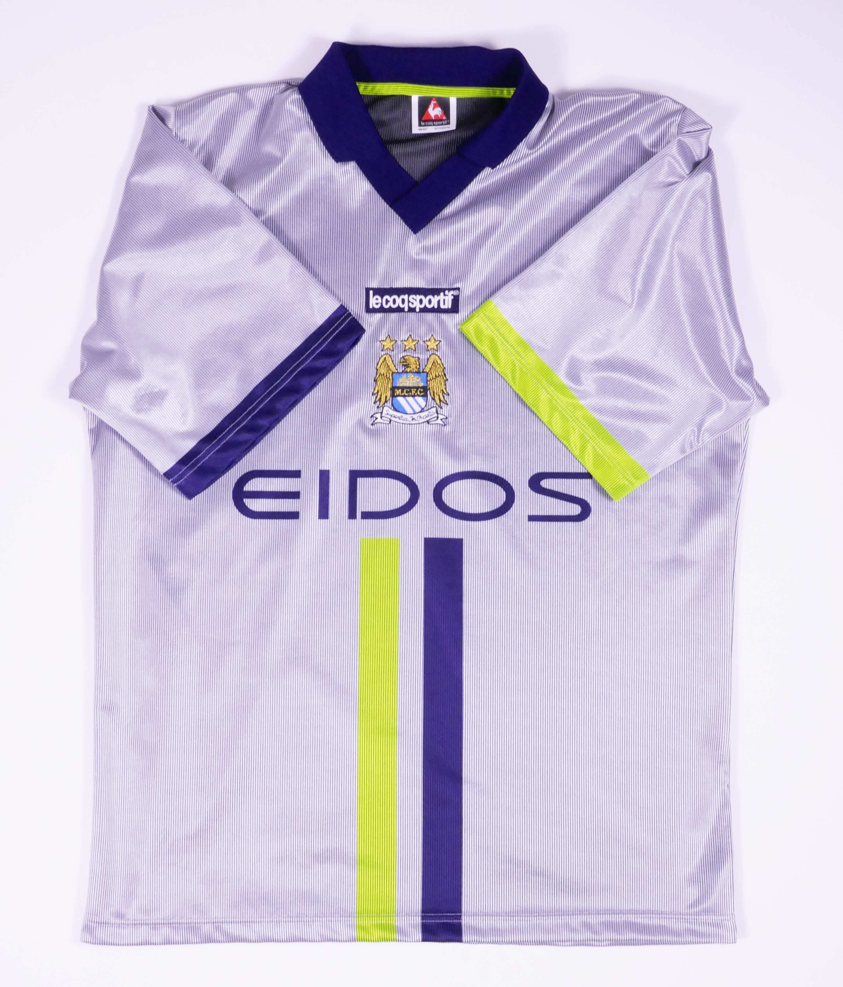 Le Coq Sportif Manchester City 01/02 2001-2002 Away Jersey Authentic Size US M / EU 48-50 / 2 - 1 Thumbnail