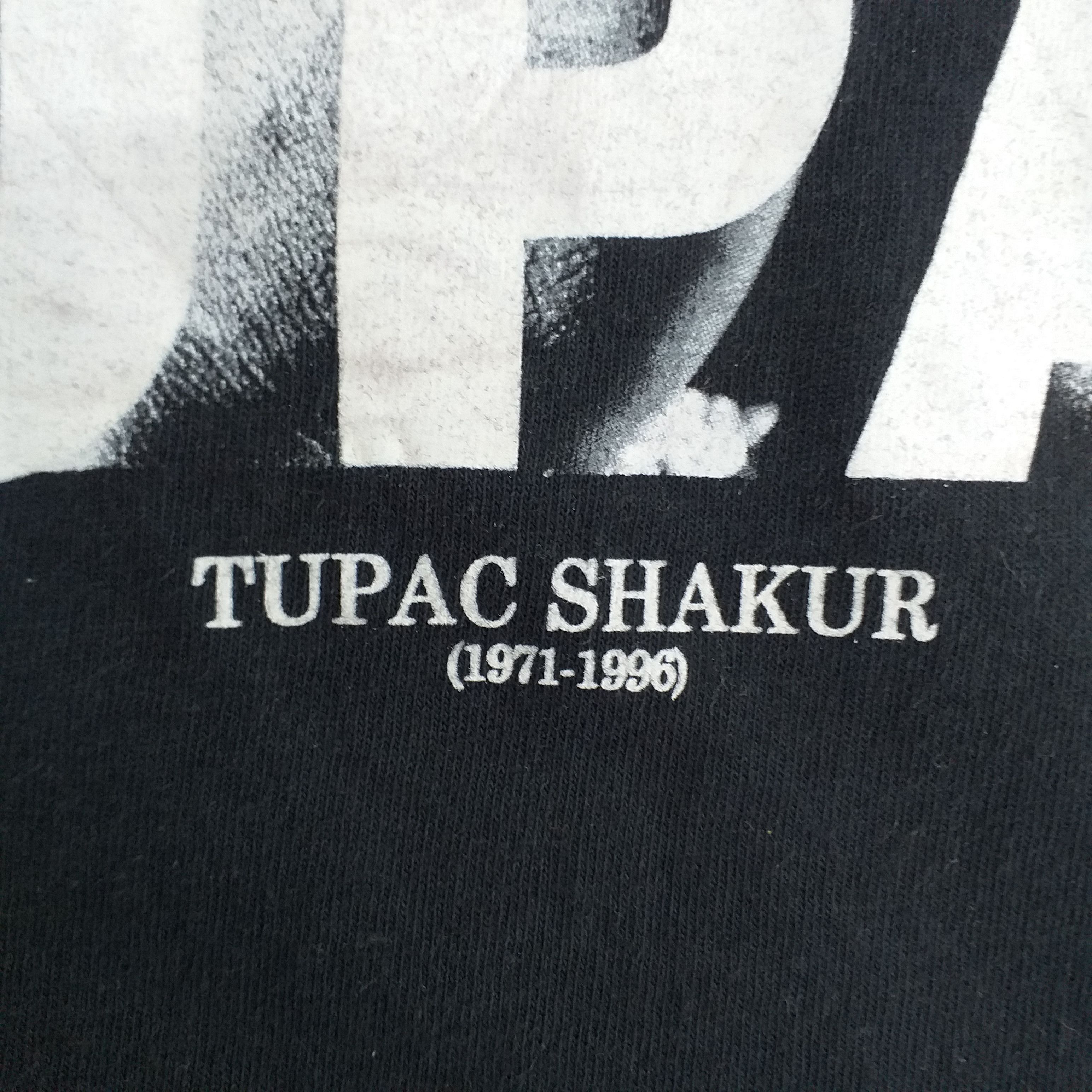 Rap Tees Vintage 90s Tupac Shakur 2PAC Memorial Tshirt Rap Tee -G020 Size US L / EU 52-54 / 3 - 3 Thumbnail