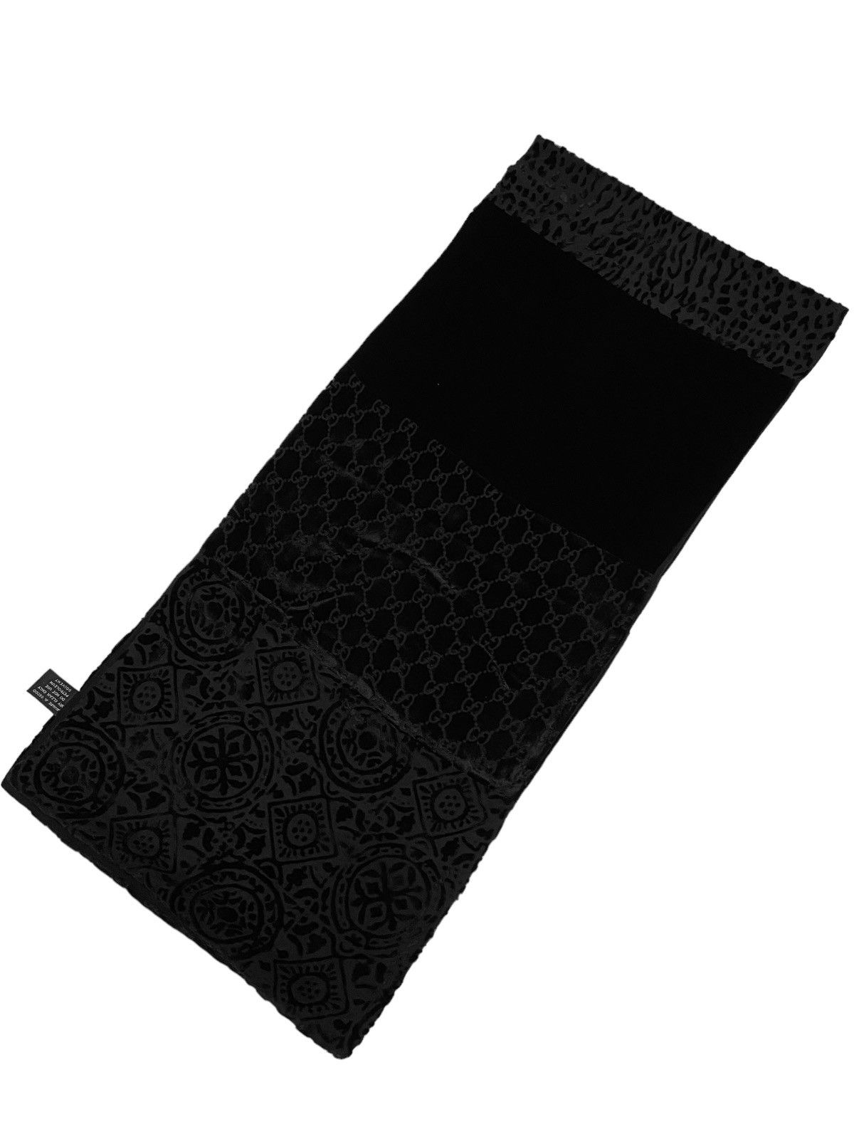 Gucci A/W 1997 Velvet Patchwork Scarf (AW97/FW97, Tom Ford, Silk) Size ONE SIZE - 4 Thumbnail