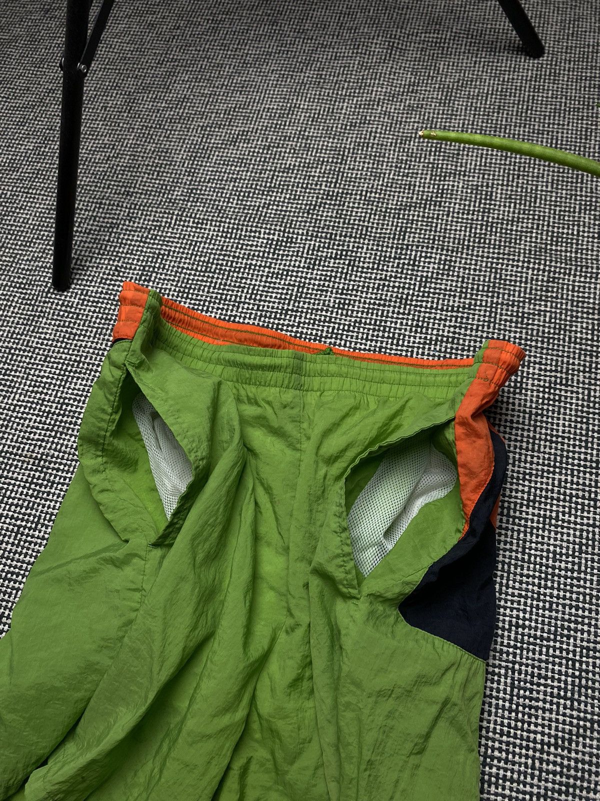 Nike × Vintage Nike vintage Big swoosh shorts y2k drill Size US 31 - 7 Thumbnail