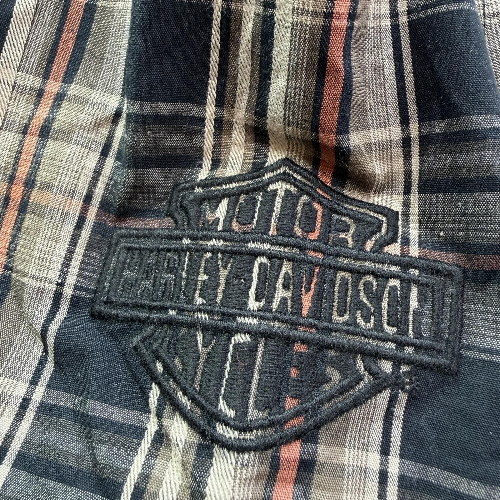 Harley Davidson Harley Davidson Plaid Button Up Shirt Mens 3XL Short Sleeve Size US XXL / EU 58 / 5 - 7 Thumbnail
