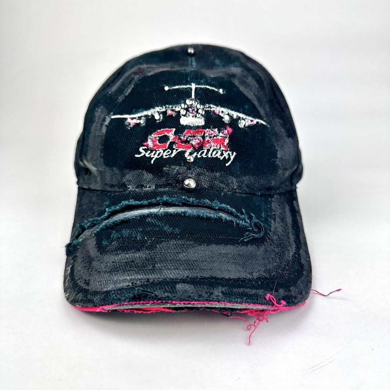 Other ASTROBOI* C5M Super Galaxy Black Rhinestone Pierced Hat Size ONE SIZE - 7 Thumbnail